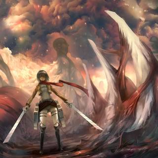 Mikasa Ackerman desktop wallpaper