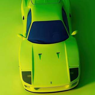 Neon sports car wallpaper