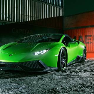 Green cars 4k wallpaper