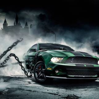 Green cars 4k wallpaper