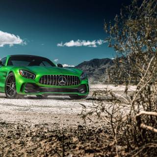 Green cars 4k wallpaper