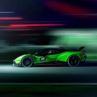 Green cars 4k wallpaper