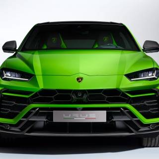 Green cars 4k wallpaper