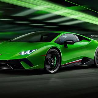 Green cars 4k wallpaper