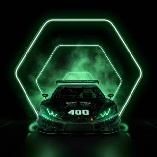 Green cars 4k wallpaper