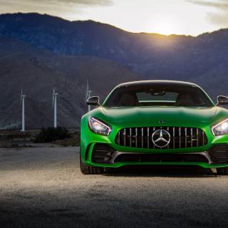 Green cars 4k wallpaper