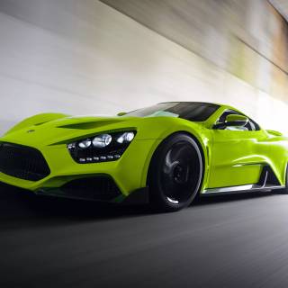 Green cars 4k wallpaper