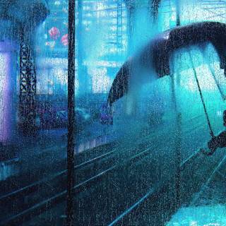 Dark rain 4k wallpaper