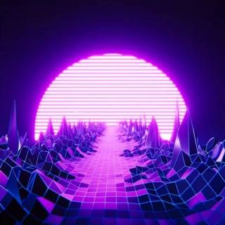 Neon iPhone 15 wallpaper