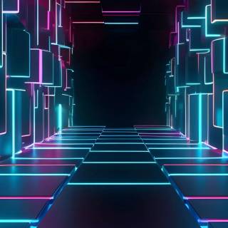 Neon iPhone 15 wallpaper