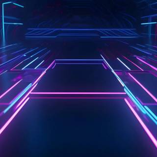 Neon iPhone 15 wallpaper