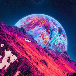 Neon iPhone 15 wallpaper