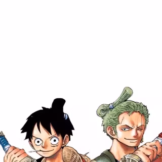 Luffy and Zoro iPhone wallpaper