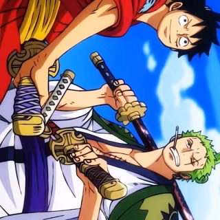 Luffy and Zoro iPhone wallpaper
