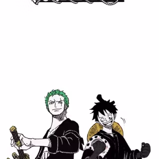 Luffy and Zoro iPhone wallpaper