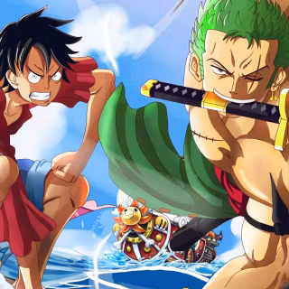 Luffy and Zoro iPhone wallpaper