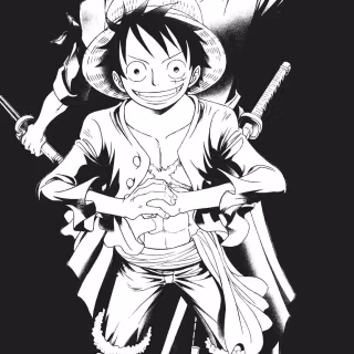 Luffy and Zoro iPhone wallpaper