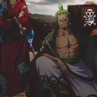 Luffy and Zoro iPhone wallpaper
