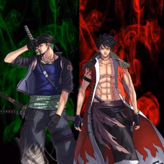 Luffy and Zoro iPhone wallpaper