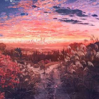 Nature anime phone wallpaper