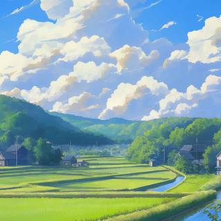 Nature anime phone wallpaper