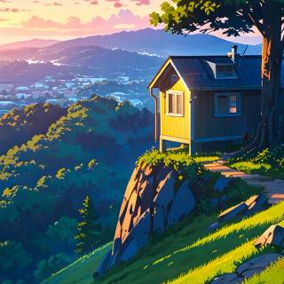 Nature anime phone wallpaper