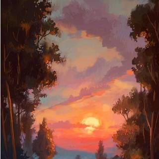 Nature anime phone wallpaper