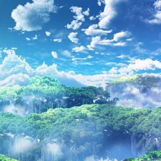 Nature anime phone wallpaper