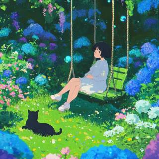 Nature anime phone wallpaper