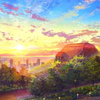 Nature anime phone wallpaper