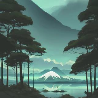 Nature anime phone wallpaper