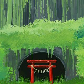 Nature anime phone wallpaper