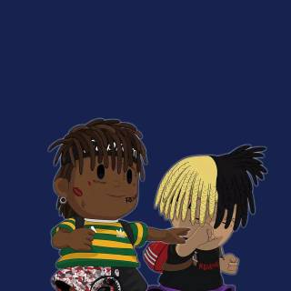 Juice WRLD cartoon phone wallpaper