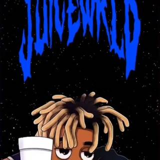 Juice WRLD cartoon phone wallpaper