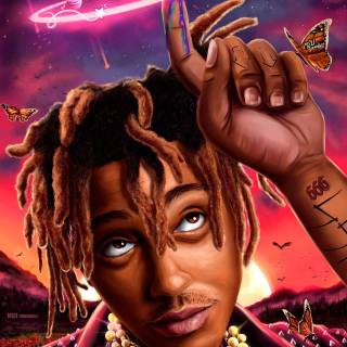 Juice WRLD cartoon phone wallpaper