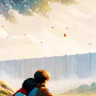 Eren Mikasa phone wallpaper