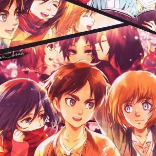 Eren Mikasa phone wallpaper