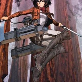 Eren Mikasa phone wallpaper