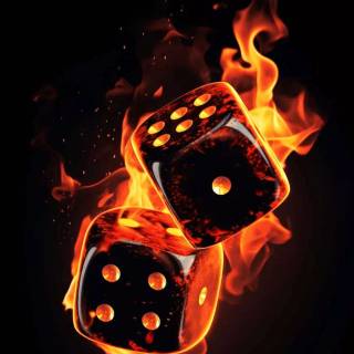 iPhone dice wallpaper