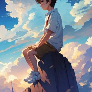Boy anime iPhone wallpaper