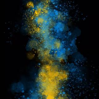 Blue yellow phone wallpaper