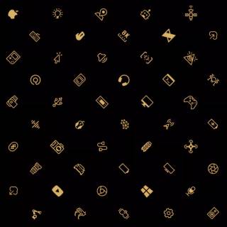 Black and yellow iPhone wallpaper