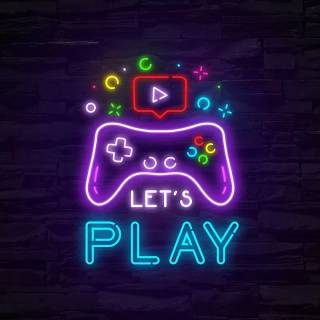 Gaming neon phone wallpaper