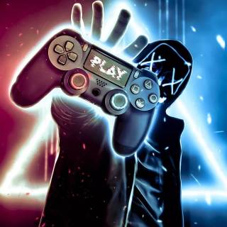 Gaming neon phone wallpaper