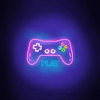 Gaming neon phone wallpaper