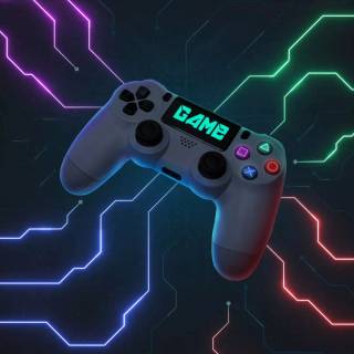 Gaming neon phone wallpaper