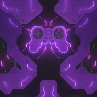 Gaming neon phone wallpaper