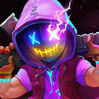 Gaming neon phone wallpaper