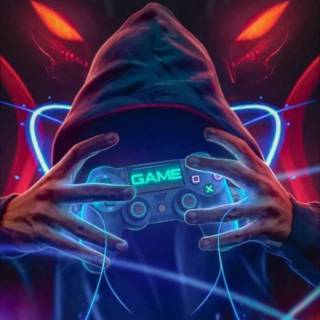 Gaming neon phone wallpaper