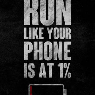 Run iPhone wallpaper